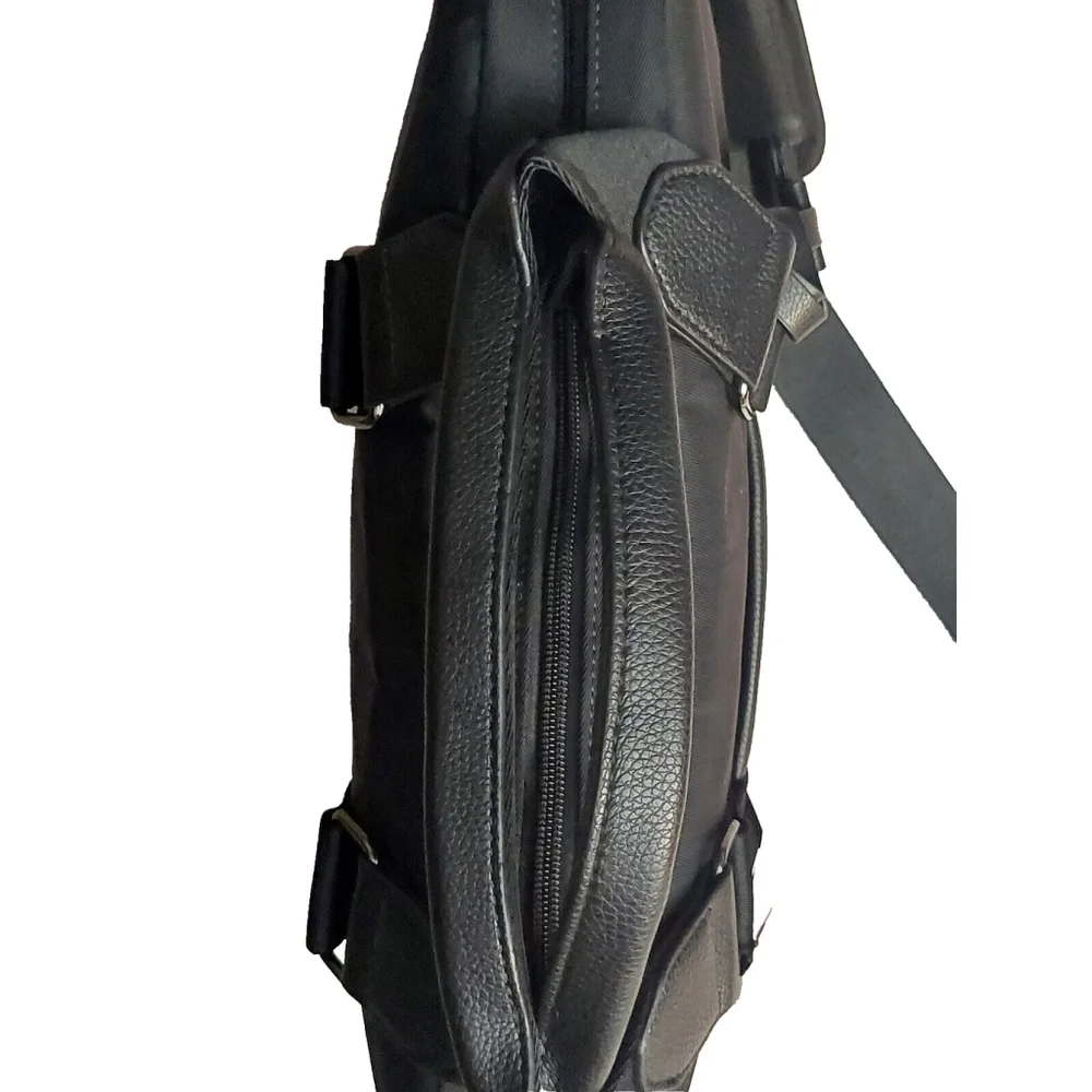 NWT Alfani Mens Nylon Briefcase Bag Black ONE SIZE